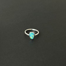 Australian Opal Ring in Sterling Silver