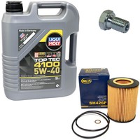 MotoröL Set 5W-40 5 Liter + ÖLfilter Sh 426 P + Schraube FüR Bmw 3Er 5Er 7Er Z3