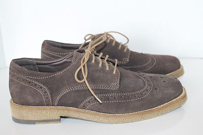 New Bass Brian Brown Leather Suede Oxford Brogue Wing Tip  display picture 1