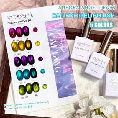 New 5 Color/Set Gel Nail Polish UV Soak Off Gel Varnish Gel with Display