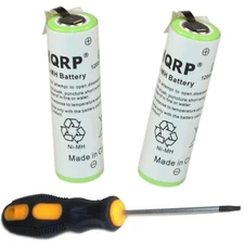2x HQRP Batteries for Braun Models 7564, 7680, 7664, 7690