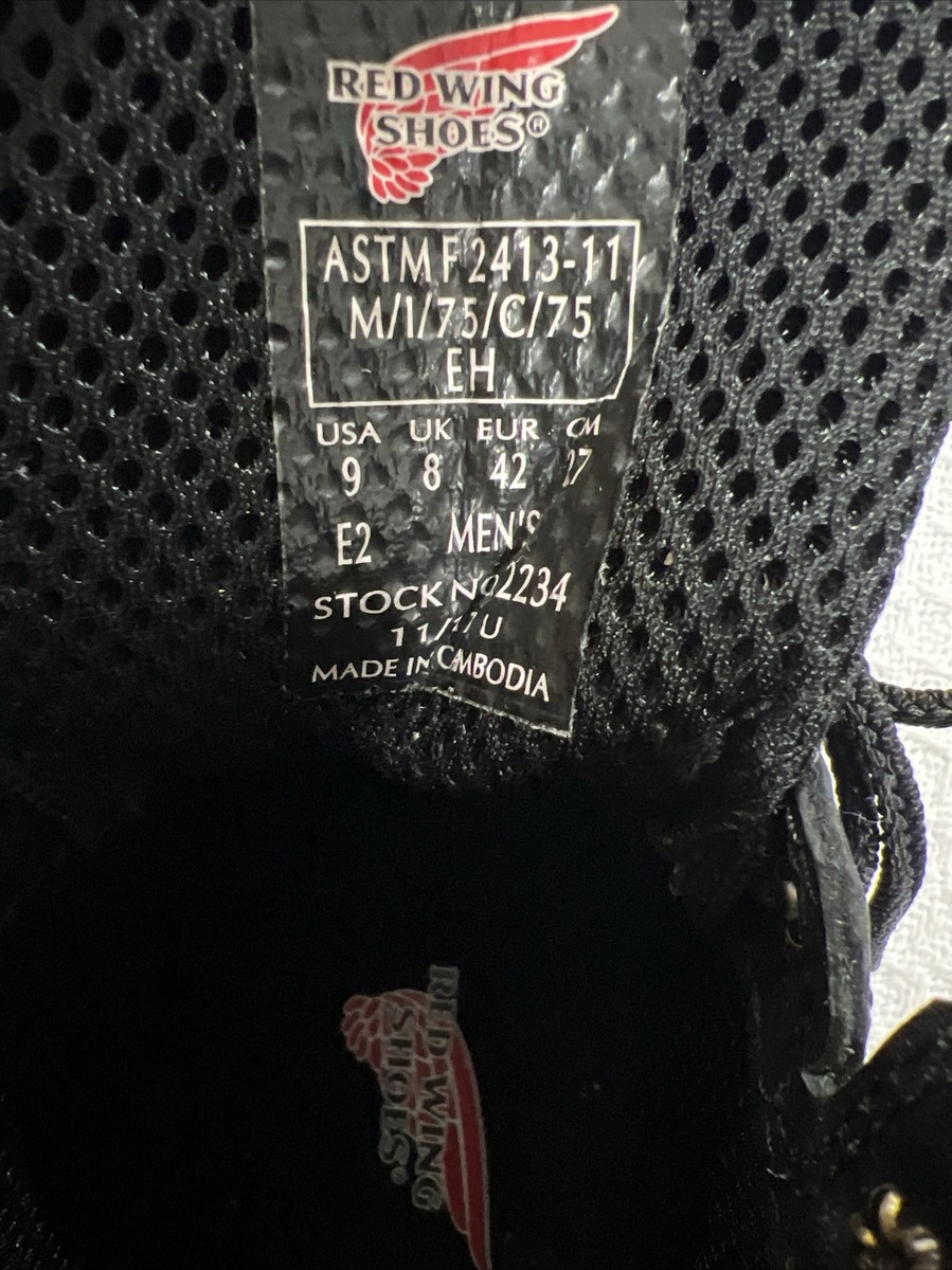 Red Wing ASTM F2413-11 Waterproof Steel Toe Vibram Sole Work Red Wing ASTM F2413-11 Waterproof Steel Toe Vibram Sole Work