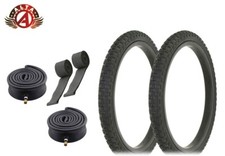 ALTA BICYCLE BMX TIRE 18" X 1.75 BLACK COMP III BMX HEAVYDUTY TUBES 6PC BUNDLE.
