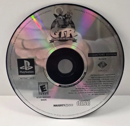 CTR: Crash Team Racing Collectors Edition - PlayStation 1, PS1 - Disc Only