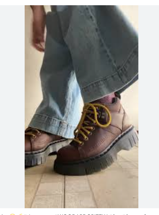 Dr. Martens Woodard Grizzly Leather Hiker Boots in Dark  display picture 1