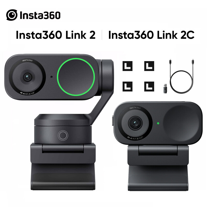 Insta360 Link 2 Link 2C PTZ 4K Webcam 1/2