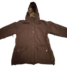 Ride Snowboards Jacket Womens Xl Insulated Removable Lining Brown Waterproof