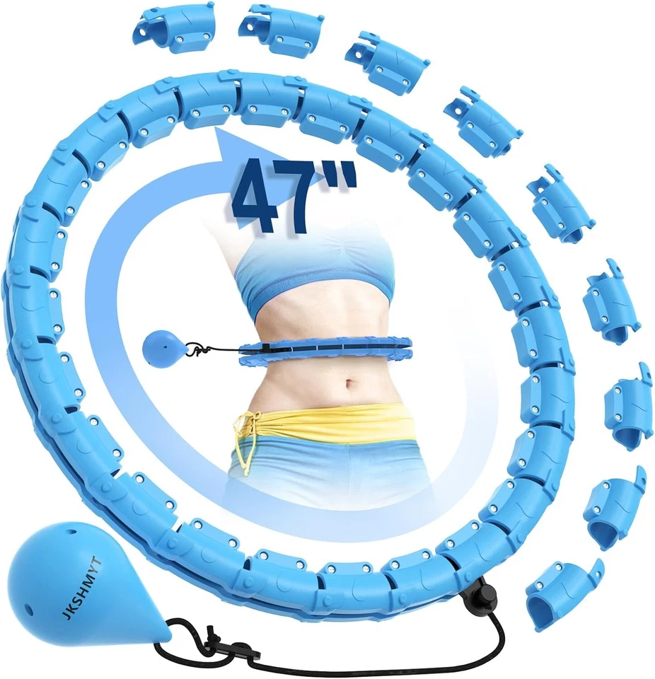 Aros de hula con peso Infinity Hoop Fit talla grande 47", para adultos pérdida de peso Foto 3 de 4