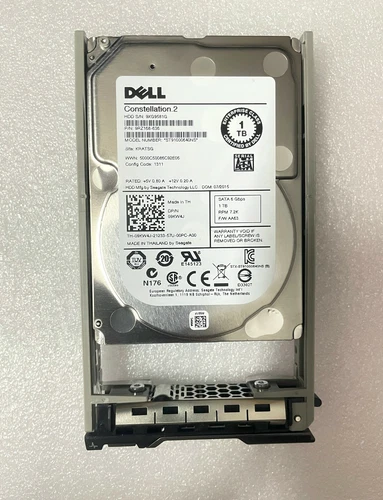 Dell 1TB 7.2K 2.5" 6G SATA WF12F 0WF12F ST91000640NS HDD Hard Drive Tray R530XD - Picture 4 of 5