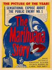 1950s "Marijuana Story" Drug Vintage Style Movie Poster - 18x24
