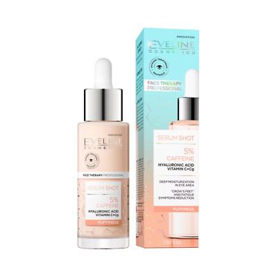 Eveline Cosmetics Puffiness Serum Shot Eye Serum 5% Caffeine and Vitamin C