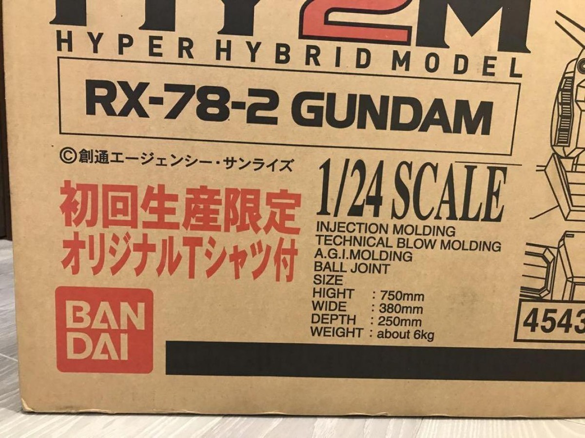 HY2M RX-78-2 ガンダム　1/24 初回生産限定オリジナルTシャツ付 Amazon.co.jp: HY2M RX-78-2 1/24 初回生産限定オリジナルT
