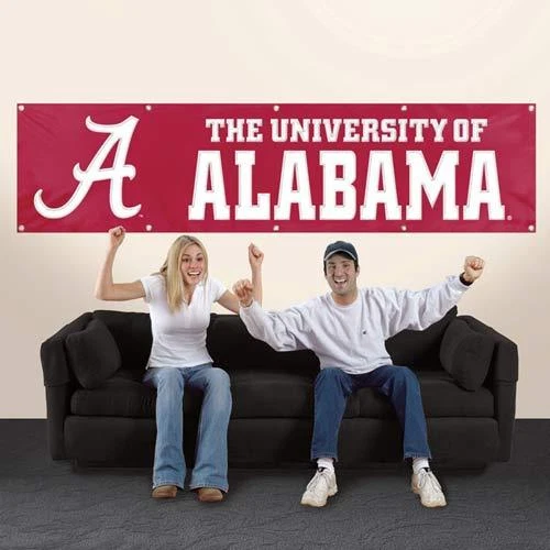 ALABAMA 8' X 2' BANNER 8 FOOT ROLL TIDE BAMA CRIMSON FOOTBALL SIGN UNIVERSITY - Image 3 of 4