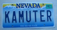 NEVADA SILVER STATE VANITY MATRÍCULA AUTOMÁTICA "KAMUTER" FURGONETA DE CERCANÍAS PISCINA AHORRAR