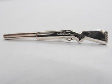 Fucile : Spilla da giacca (pins) in Argento 925 - Caccia - Tiro Volo - Piattello