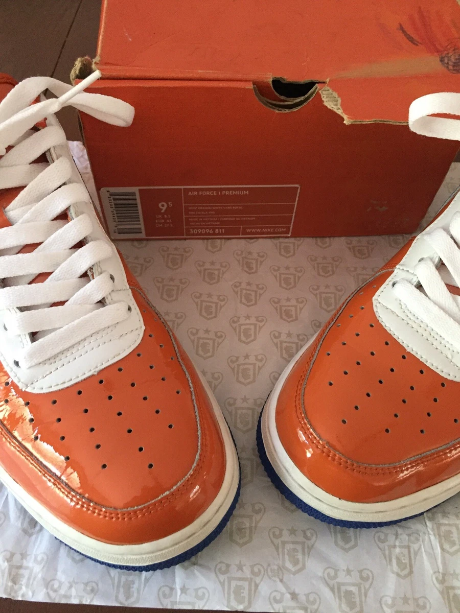 Nike Air Force 1 Low “Nederland” Patent Leather World Cup Orange Sz 9.5 Clean