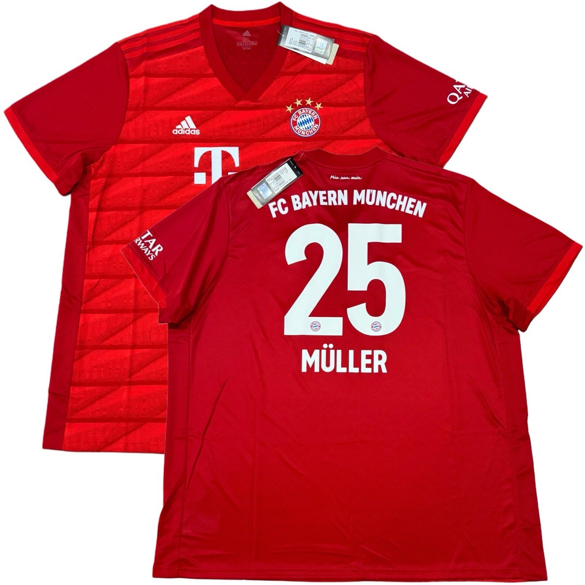 2019/20 Bayern Munich Home Jersey #25 Muller 3XL Adidas