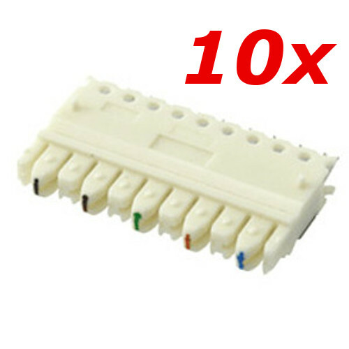 10 Pack - CAT5e 110 Wiring Connecting Punch Down Block Clips