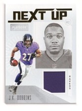 2020 Panini Playbook Next Up Jerseys #13 J.K. Dobbins RC