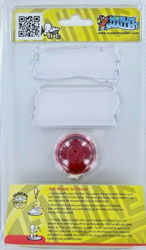 Muñeca de juguete Duncan Imperial YO-YO ROJO más pequeña del mundo miniatura ¡NUEVA funciona! - Imagen 8 de 8