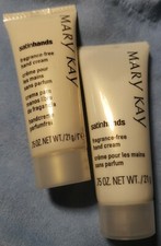 Mary Kay Satin Hands FRAGRANCE-FREE HAND CREAM .75 oz. Travel Size x 2 Tubes