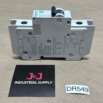 NEW- Schneider Electric Multi 9 C60BP 5A Miniature Circuit Breaker (M9F42105)