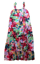 NWT Steve Madden BB Dakota Cotton Pink Green Floral Pocket Long Maxi Dress XL