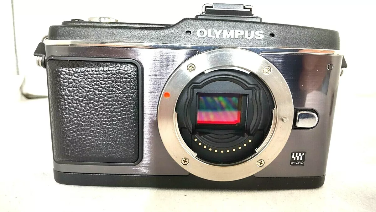 【Near Mint】OLYMPUS PEN E-P2 Digital Camera Black Body set #0175