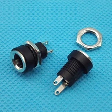 50PCS DC-022B DC Power Supply Jack Socket Female Panel Mount Connector 5.5X2.1MM