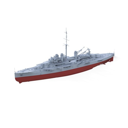 Kit Modelo Militar SSMODEL 1/350 Acorazado Armada Francesa Courbet 1920 Casco Completo - Imagen 2 de 4