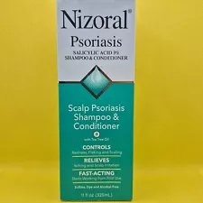 ( NEW ) Nizoral Psoriasis Scalp Shampoo and Conditioner 11 oz Exp 08 /2026 #1749