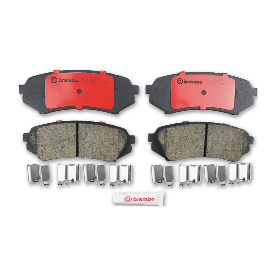 Kit de pastillas de freno delanteras traseras OE Brembo para 1998-2000 2002-2007 Lexus LX470 Foto 3 de 4