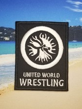 EMBROIDERED UNITED WORLD WRESTLING PATCH Please Read Ad 