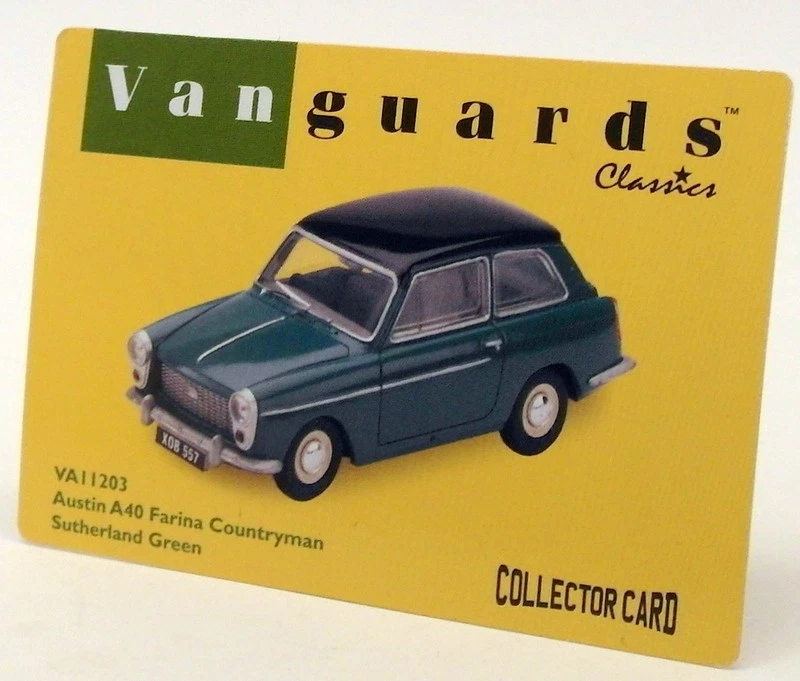 Vanguards 1/43 Scale Model Car VA11203 - Austin A40 Farina - Sutherland Green - Image 4 of 4