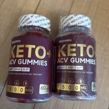 2 Pack ManewuKeto ACV Gummies 1500 MG Apple Cider Vinegar 60 Gummies