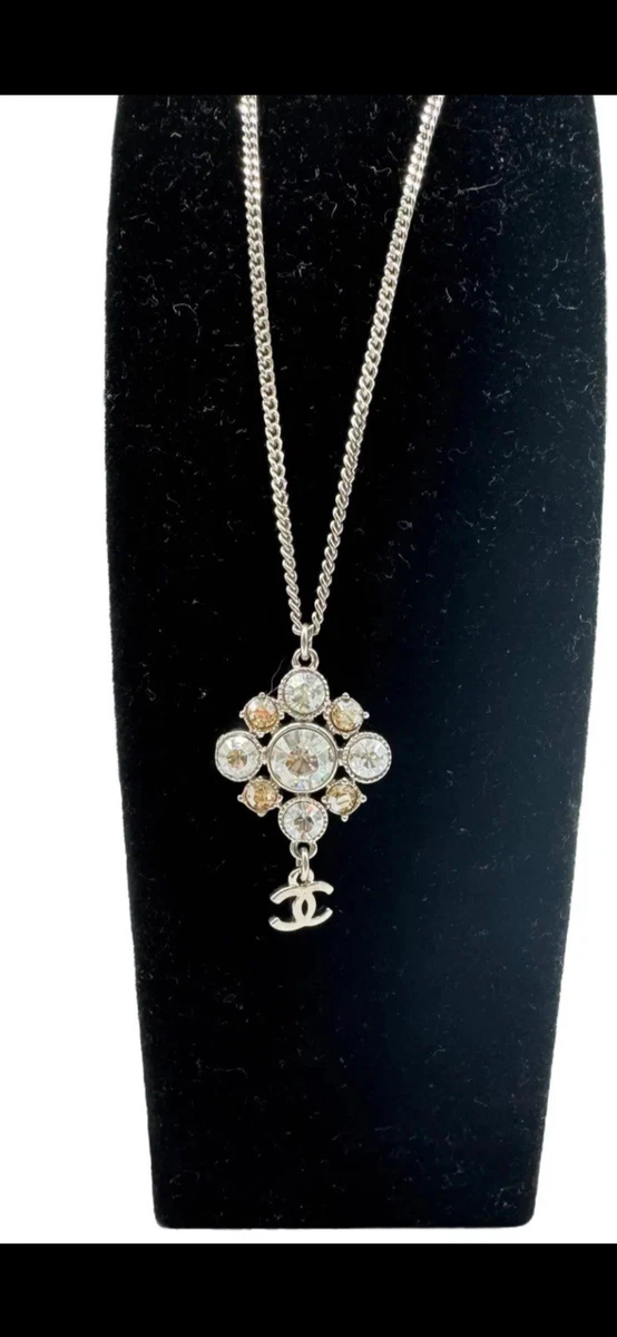 CHANEL Crystal Silver Fashion Necklaces & Pendants for sale | eBay