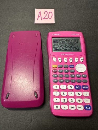 Casio fx-9750GII USB Power graphischer Taschenrechner pink getestet funktioniert