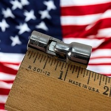 Snap-on Tools TMUS121 1/4" Drive 3/8" 6-Point Shallow Universal Socket USA Snap