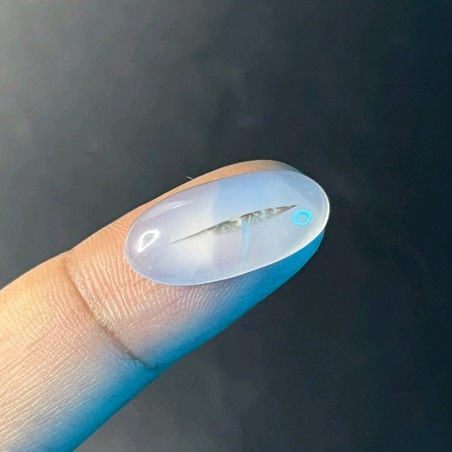 Cabujón de ágata dendrítica único natural de 7,50 quilates para anillo, dendrita de piedras preciosas sueltas - Imagen 1 de 4