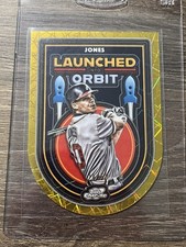 2025 Topps Cosmic Chrome - Launched Into Orbit Chipper Jones Gold /50 - Braves