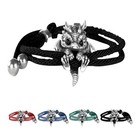 Dragon Charm Rope Bracelet Adjustable Vintage Bangle Unisex Men Women Gift UK