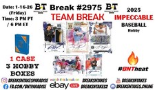 CHICAGO CUBS 2025 Panini Impeccable Baseball Hobby CASE 3 BOX Break #2975