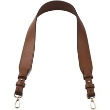 1.5 Inch Wide PU Leather Purse Strap Replacement with Alloy Clasps 30.7 Brown
