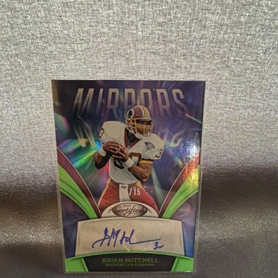 Brian Mitchell Panini 2025 Certified Mirror Signatures Lime Green #5/15