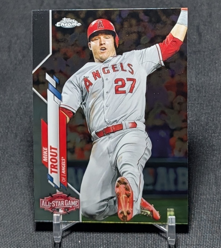 Mike Trout All-Star Game 2020 Topps Chrome Update Series U-69 Los Angeles Angels