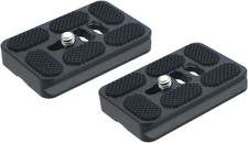 2 PCS Aluminum PU60 60mm Universal Arca Swiss Quick Release Plate 1/4 In