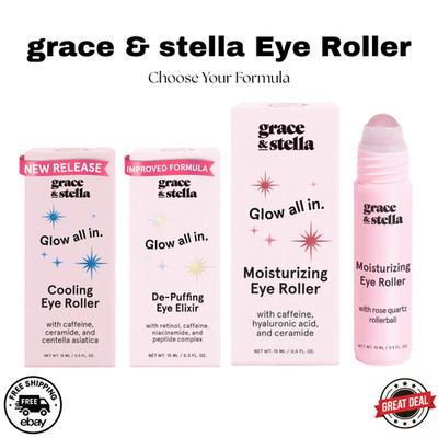Grace & Stella Eye Roller Serum 15ml | Under Eye Brightening Roller