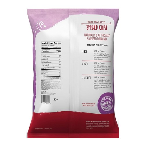 Spiced Chai Tea Latte Beverage Mix, 3.5 Pound (Pack of 1) - Picture 7 of 7