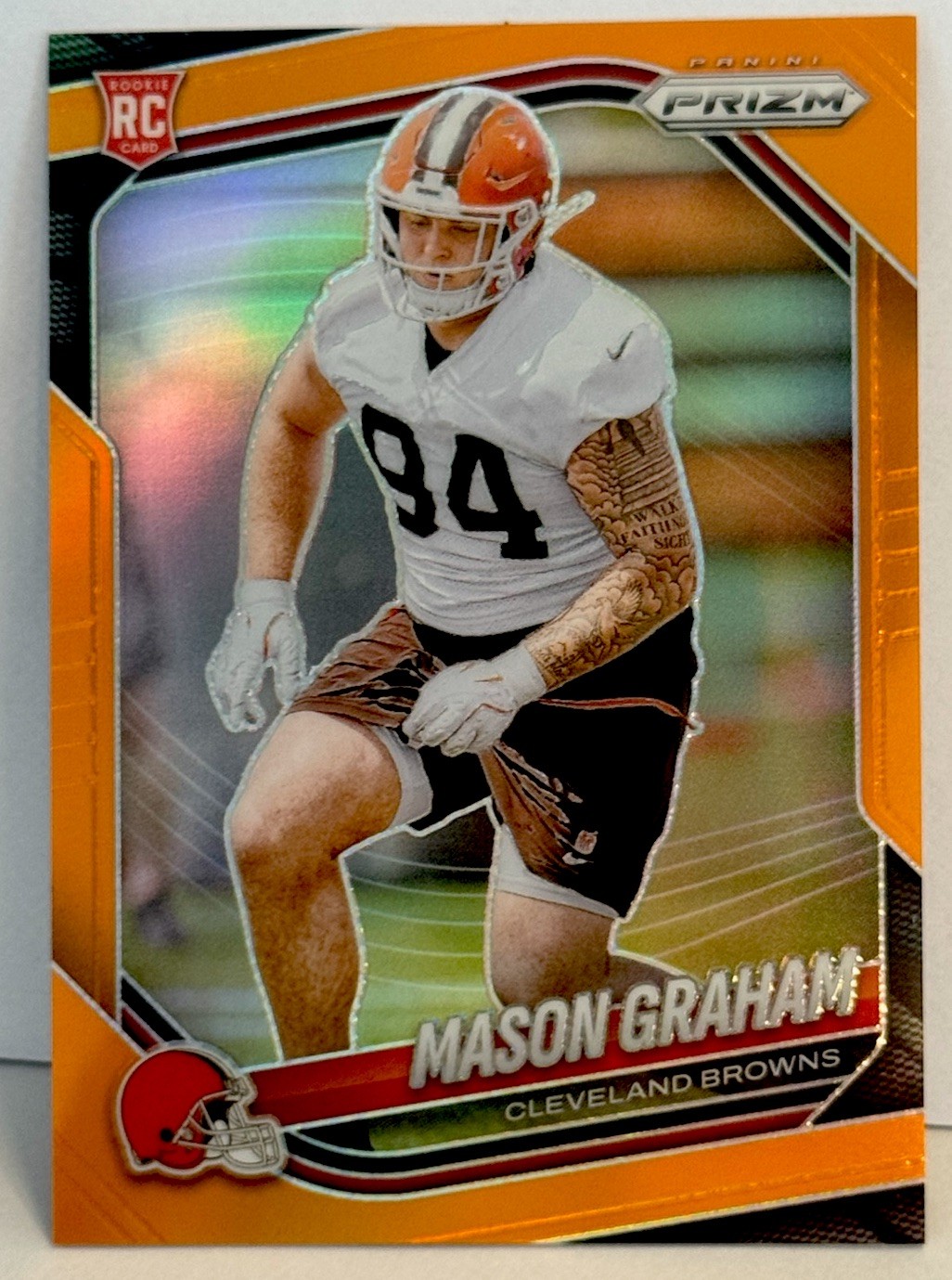 2025 Panini Prizm Mason Graham Orange #/249 RC No. 354