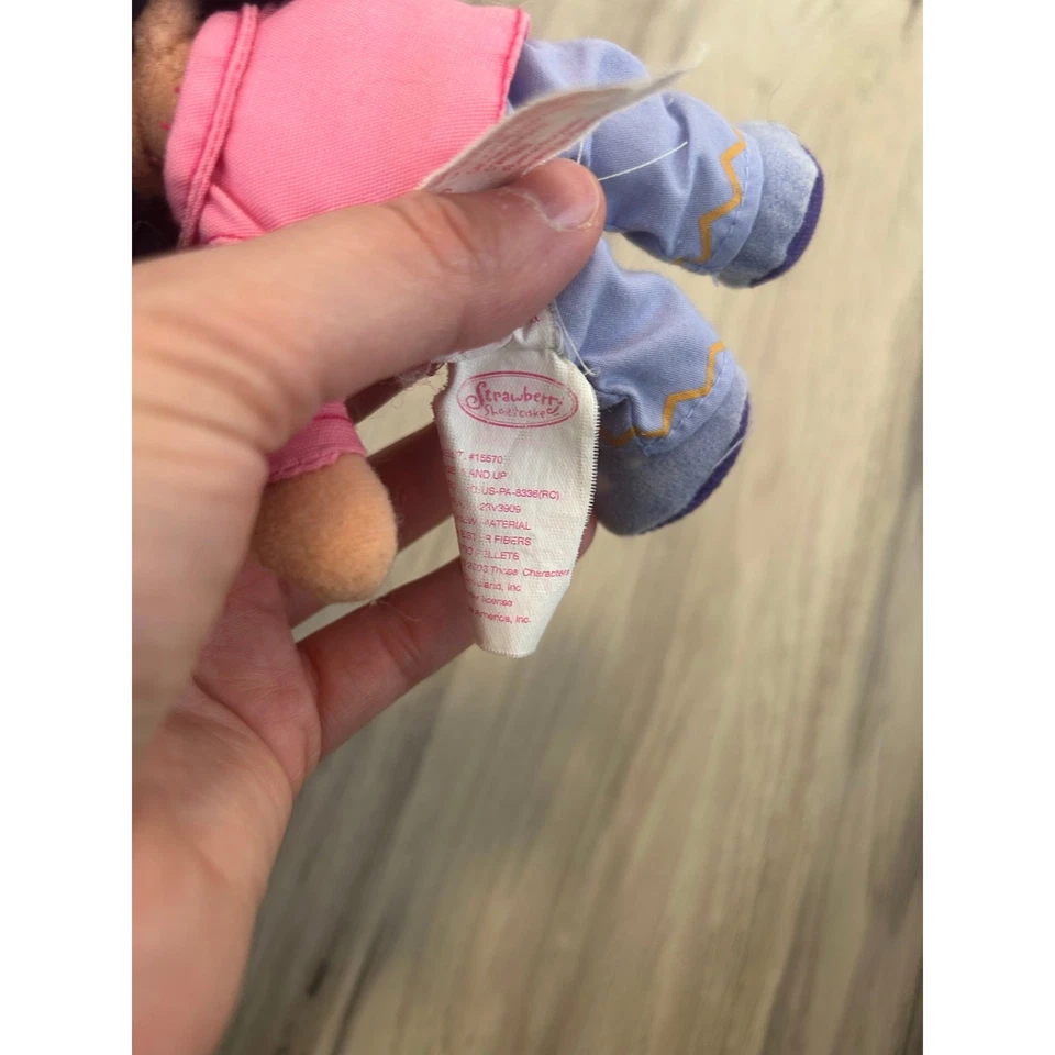 2003 Ban Dai Strawberry Shortcake Ginger Snap Plush Doll Vintage 6 inch - Image 4 of 4